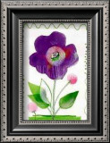 African Violet Art by Lucie Chis