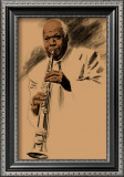 Sidney Bechet Framed Giclee Print by Clifford Faust