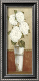White Flowers in White Vase Poster by Mar Alonso
