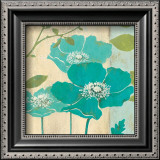 Modern Blue Poppy Poster by Stefania Ferri