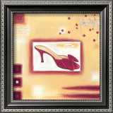 Red Evening Shoe Prints by Lucy Barnard