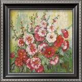 Hollyhock in Midsummer Posters by Katharina Schottler