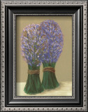 Purple Flowers in String Prints by David Col