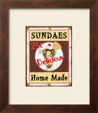 Sundaes Posters by Lesley Hallas