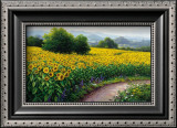 Field of Sunflowers Art by Gerhard Nesvadba