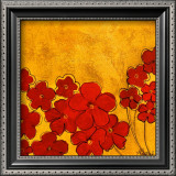 Red Poppy Garden Posters by Courtland 