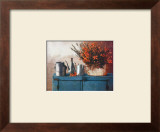 Flowers on Gramma's Sideboard II Prints by M. De Flaviis