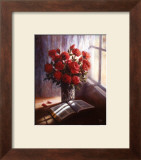 Bible and Roses Prints by Lynn Pitard