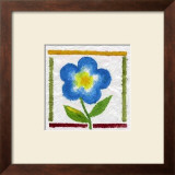 Little Petunia on Papyrus Print by Ingrid Sehl