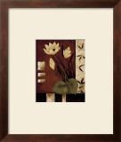 Lotus Silhouette I Print by Krista Sewell