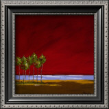 Red Sunset I Print by Katie De La Cruz