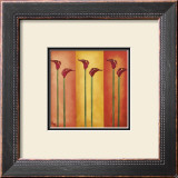 Six Red Lilies Prints by Peggy Garr