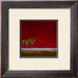 Red Sunset I Print by Katie De La Cruz