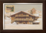 Chalet l'Hiver Prints by Laurence David