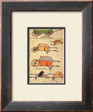 Little Wagon and Wheelbarrow Art by Henry Lapp