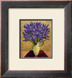 Blue Iris Bouquet Prints by Shelly Bartek