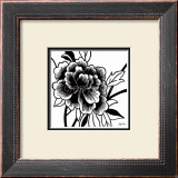 Black Rose I Print by Hilary Anderson