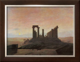 The Temple of Juno at Agrigento Framed Giclee Print by Caspar David Friedrich