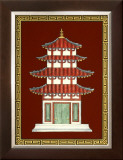 Pagodas II Prints by Chariklia Zarris