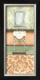 Damask Bath II Print by Laura Nathan