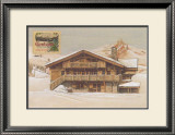 Chalet l'Hiver Prints by Laurence David