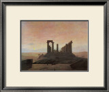 The Temple of Juno at Agrigento Framed Giclee Print by Caspar David Friedrich