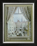 Blick aus dem Fenster auf die Freyung, c.1828 Posters by Balthasar Wigand