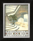 Louis Style Staircase I Prints by Cesare Daly