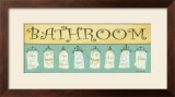 Bath Towels, Bathroom Prints by Grace Pullen