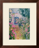 Door with Oleander and Geraniums Posters by Mary Stubberfield