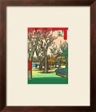 Plum Garden at Kamata Framed Giclee Print by Hiroshige II 