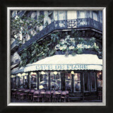 Cafe de Flore Print by Ernesto Rodriguez