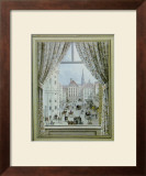 Blick aus dem Fenster auf die Freyung, c.1828 Prints by Balthasar Wigand