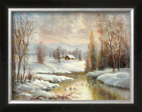Winter Twilight Prints by Helmut Glassl
