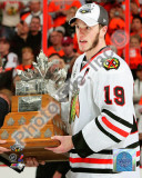 Jonathan Toews with the 2010 Conn Smythe Trophy Photo