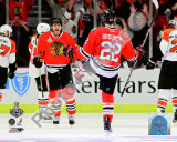Troy Brouwer & Marian Hossa Goal Game One of the 2010 NHL Stanley Cup Finals Photographie