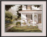 Plants on Open Porch Poster by Steve Zazenski