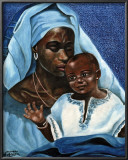 Black Madonna and Child Prints by Ballenger 