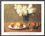 Heritage, Still Life with Peaches Posters by Henri Fantin-Latour