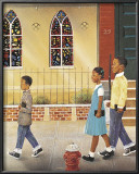 Sunday Church Print by Bob DeSantis