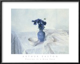 Pansies in a Blue Vase Posters by Arthur Easton