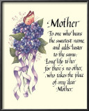 My Dear Mother Posters by Tribou 