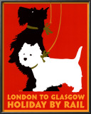Holiday by Rail Posters by Johanna Kriesel