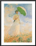 Woman with Parasol Posters by Claude Monet