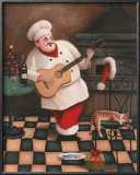 Christmas Chef I Print by T. C. Chiu