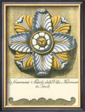 Blue and Yellow Rosette II Prints