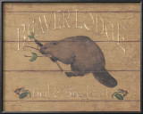 Beaver Lodge Poster by Stephanie Marrott