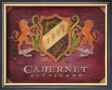 Cabernet Label Poster by Angela Staehling