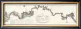 General Map of The River Ohio, c.1796 Framed Giclee Print by George Henri Victor Collot