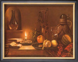 Stilleben mit Kerze Posters by F. Wanner
